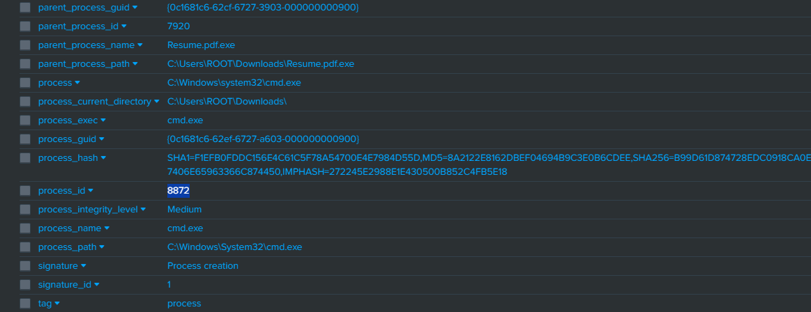 Process ID Information